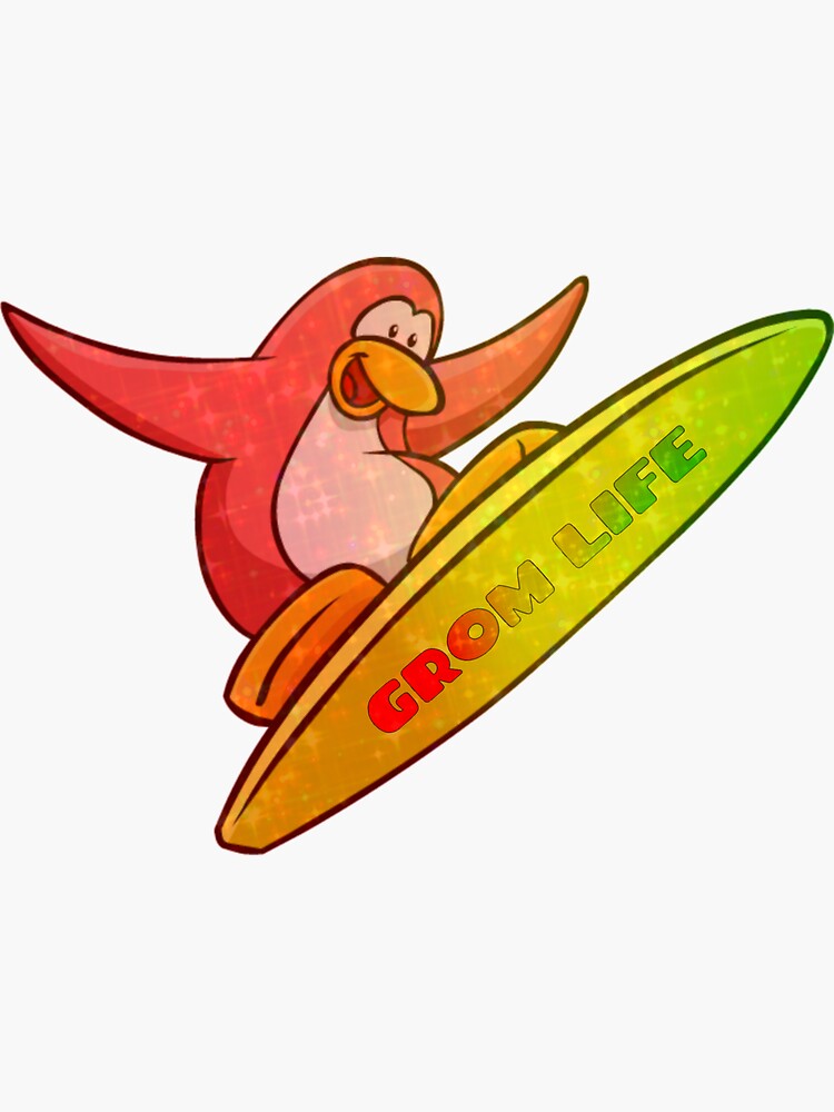 "Grom Life Surf's Up" Sticker by jlherendeen Redbubble