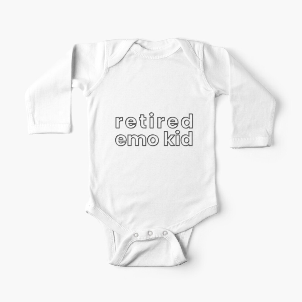Retired Emo Kid Text Only Kids T Shirt By Scl1digitalart Redbubble