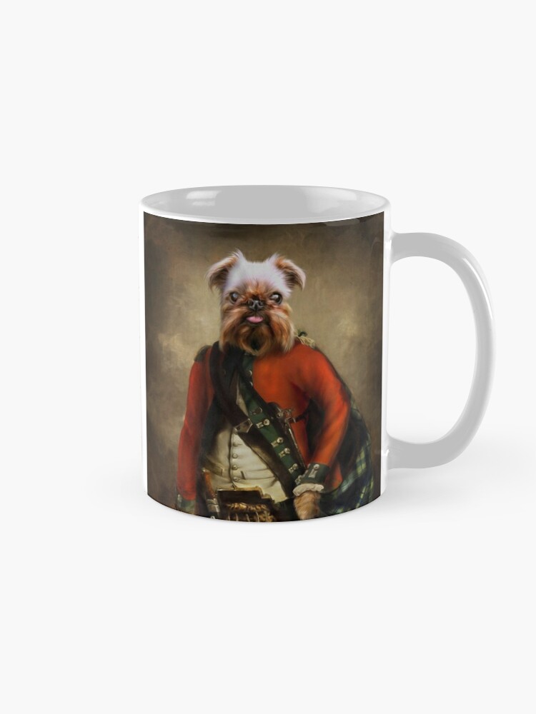 Alternate view of Griffon Bruxellois Dog Portrait - Jack Coffee Mug
