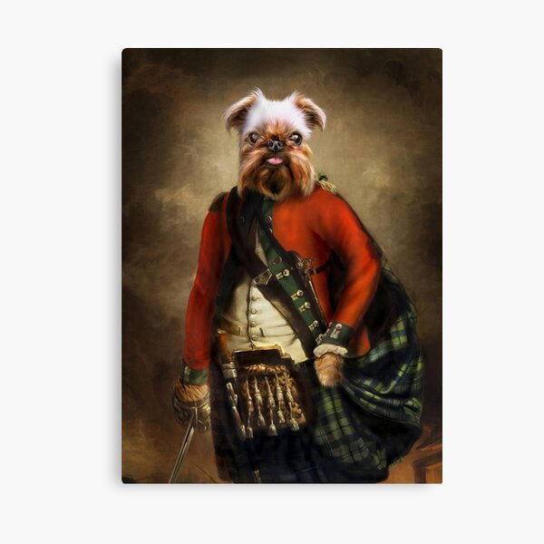 Griffon Bruxellois Dog Portrait - Jack Canvas Print