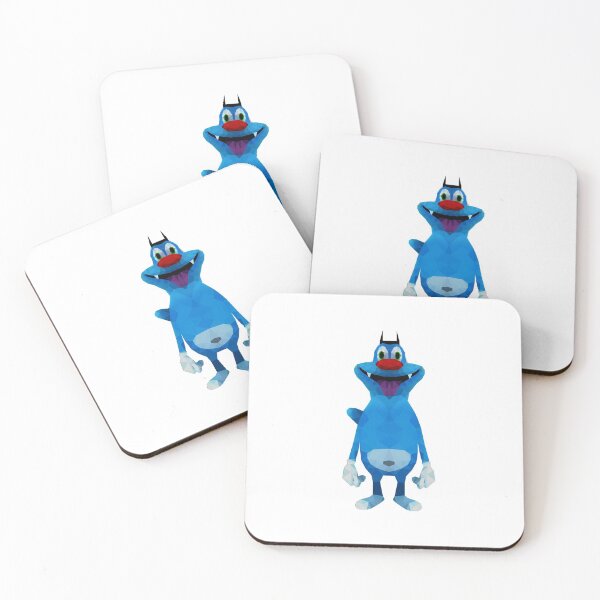 Item preview, Low Poly Blue Cartoon Character with Playful Expression designed and sold by OrangePoly.