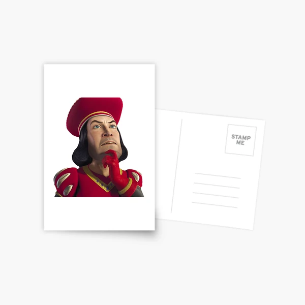 Lord Farquaad Postcard for Sale by Deez Nutz