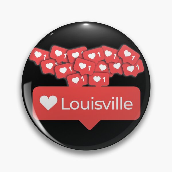 Item preview, Love My Louisville, Kentucky Notification Hearts designed and sold by elhefe.