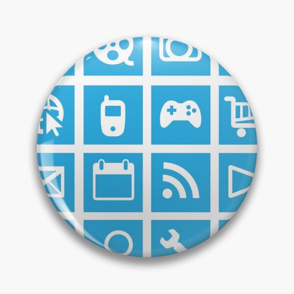 Item preview, Web icon graphics (blue) designed and sold by QueenieLamb.