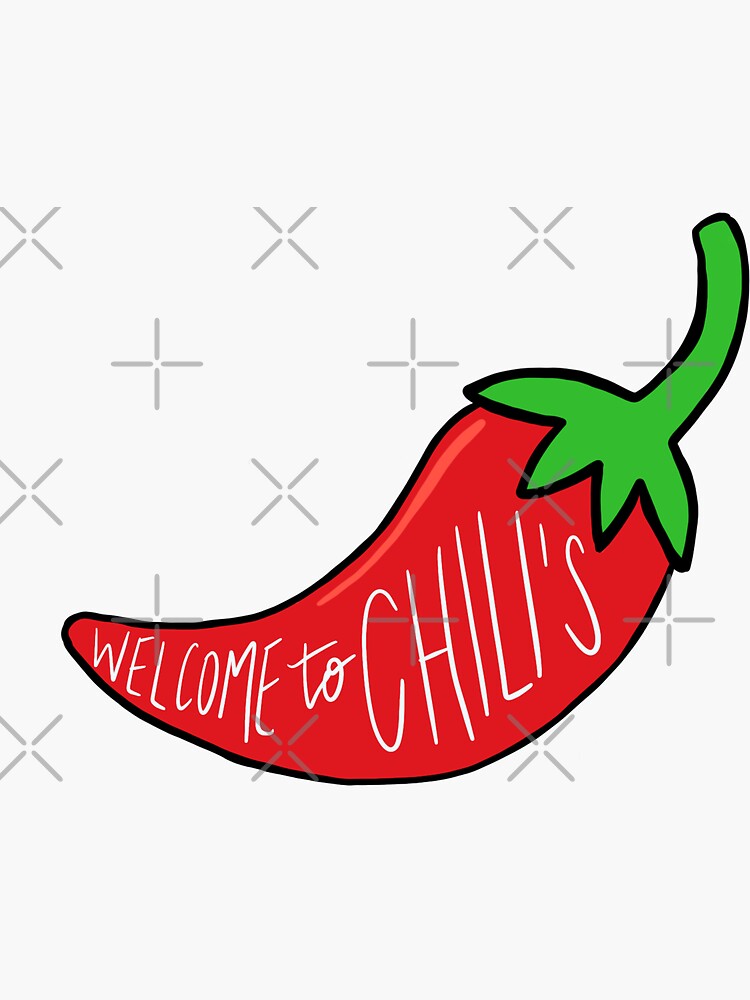 "Hi to Chili’s" Sticker by taylordwyer75 Redbubble