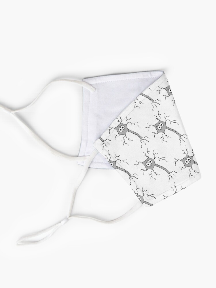 Alternate view of Cute Neuron - on white Mask