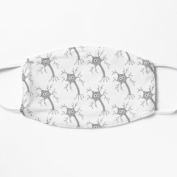 Cute Neuron - on white Mask
