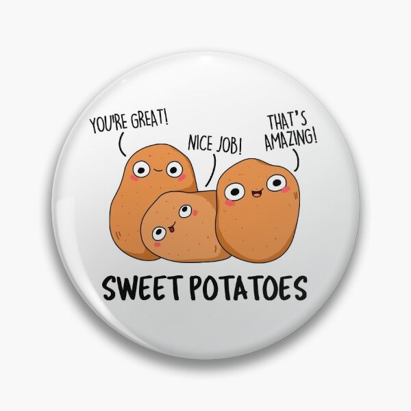 Item preview, Sweet Potatoes Funny Vegetable Puns  designed and sold by punnybone.