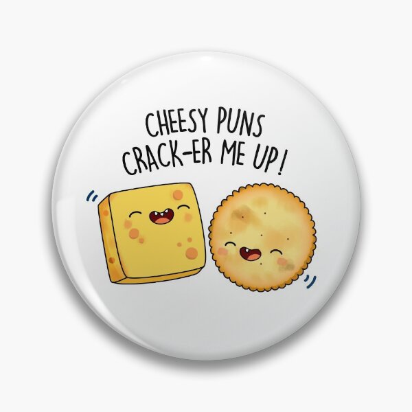 Item preview, Cheesy Puns Crack-er Me Up Funny Cheese Puns  designed and sold by punnybone.
