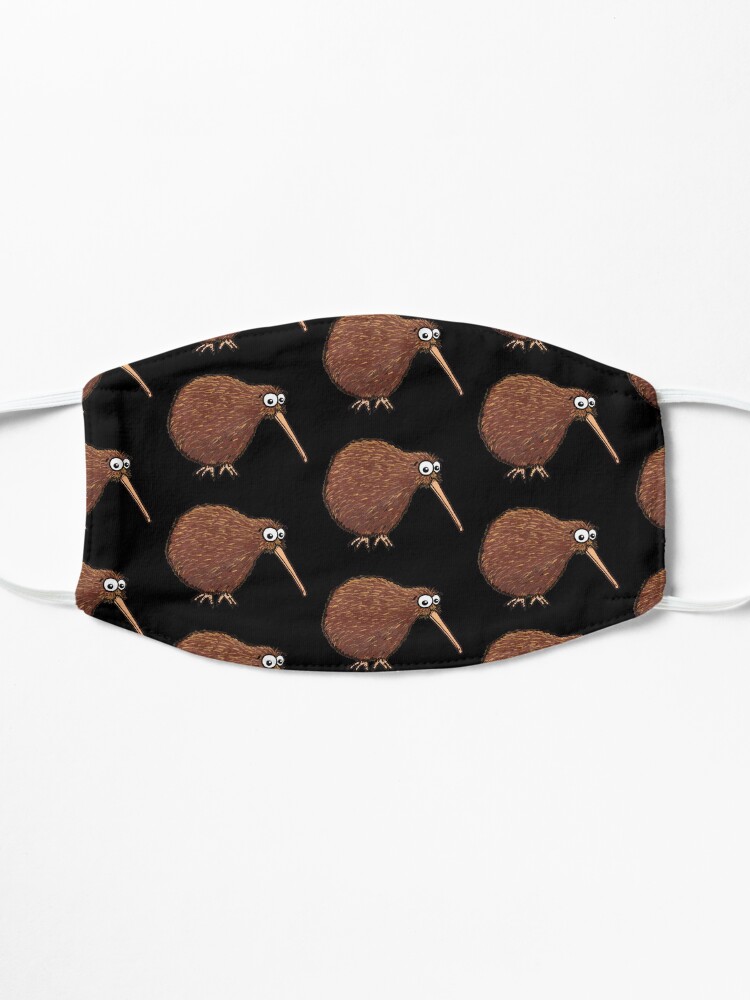 Alternate view of Cutest Kiwi - On Black Mask