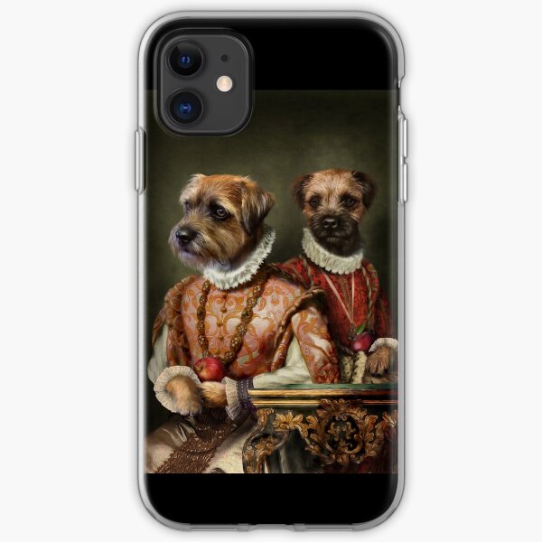 Border Terrier Dog Portrait - Holly and Ivy iPhone Soft Case