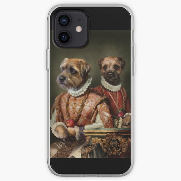 Border Terrier Dog Portrait - Holly and Ivy iPhone Soft Case