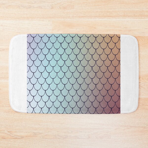 Item preview, Mermaid scales pattern patterned fish designed and sold by Onair555.