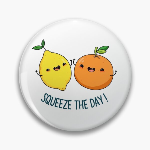 Item preview, Squeeze The Day cute Fruit Puns  designed and sold by punnybone.
