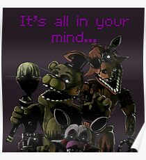 FNAF 3 Phantom animatronics Poster