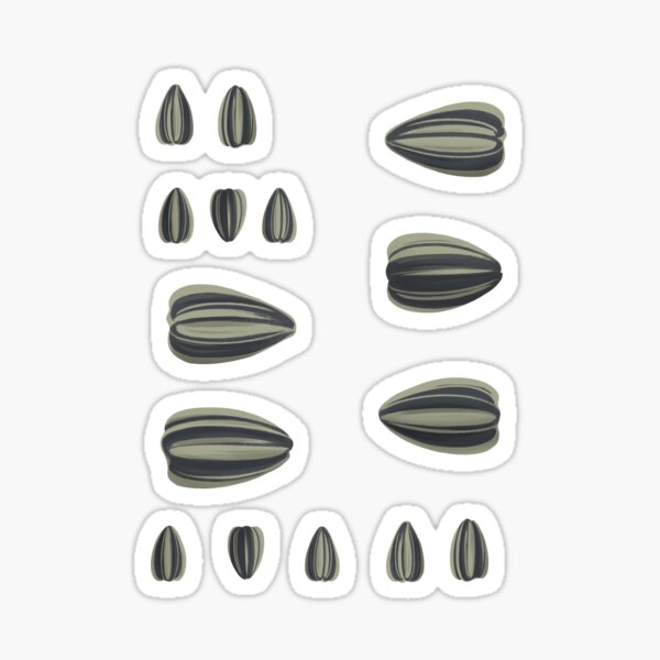 Pipas (Sunflower seeds pattern) Sticker