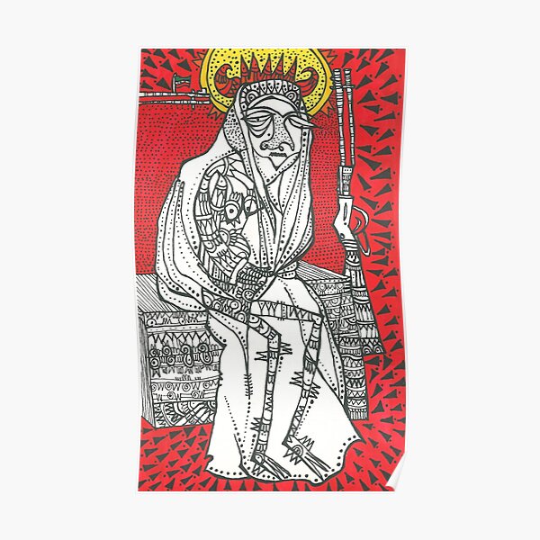 "Lady in red" by Tara Mokhtari Poster