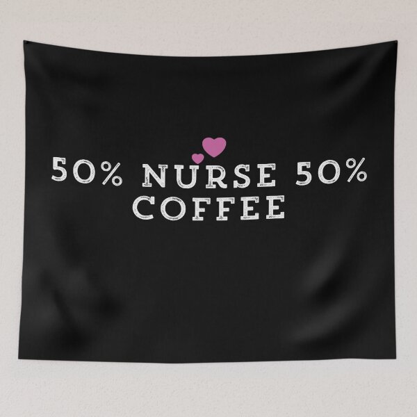 Item preview, 50% Coffee 50% Nurse designed and sold by Ouaday.