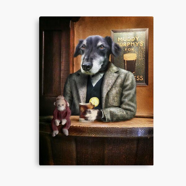 Dog Portrait - Guiness Canvas Print