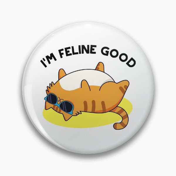 Item preview, I'm Feline Good Funny Fat Cat Puns  designed and sold by punnybone.