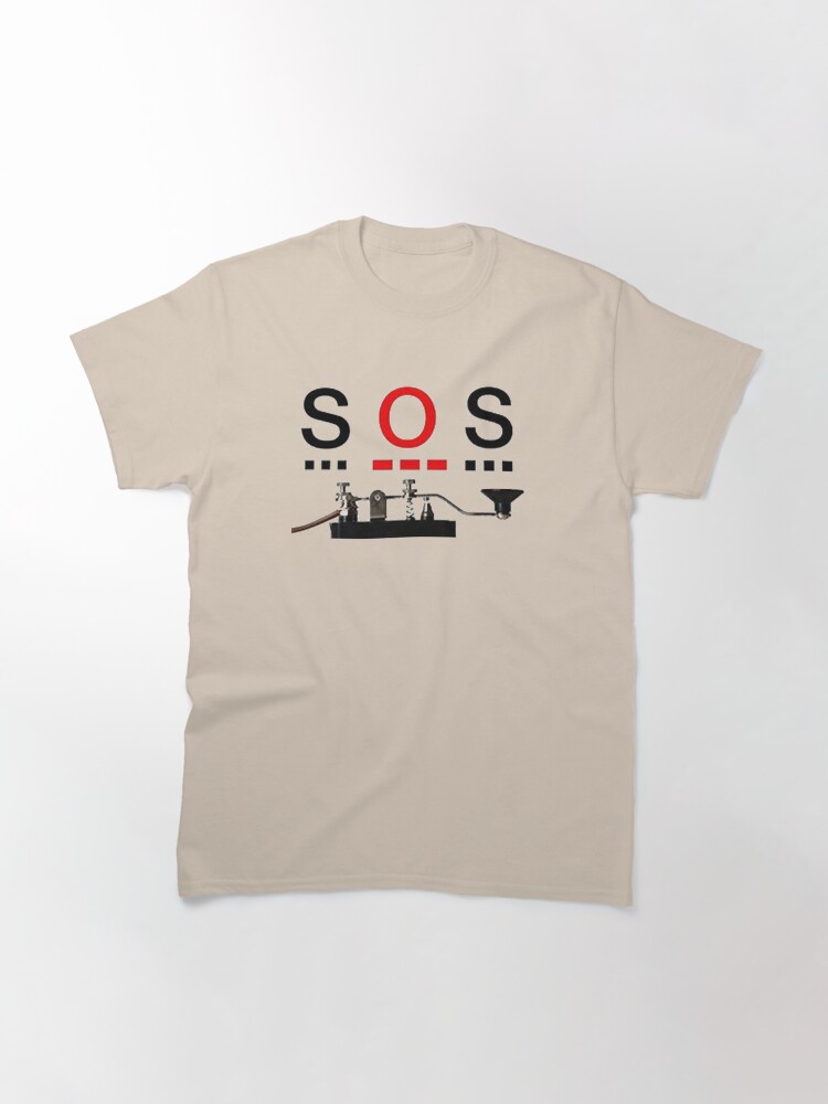 Alternate view of SOS Design by MbrancoDesigns Classic T-Shirt