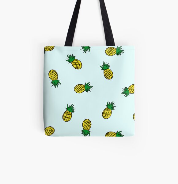 Pineapple All Over Print Tote Bag