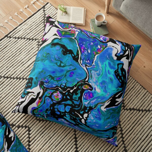 Blue 10- Interest Floor Pillow