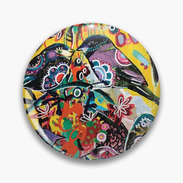 Item preview, birds in yellow designed and sold by Randi Antonsen.
