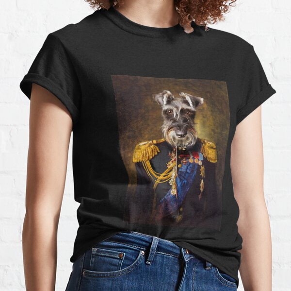 Schnauzer Dog Portrait - Elliott Classic T-Shirt