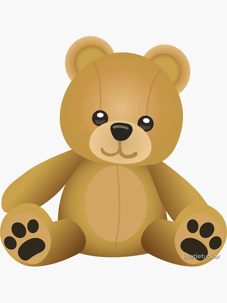 Lustige Sticker Set Teddybär mit Kackhaufen auf dem Kopf