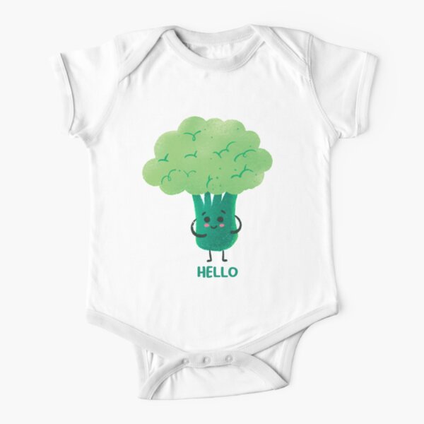 Cute Broccoli Short Sleeve Baby One-Piece