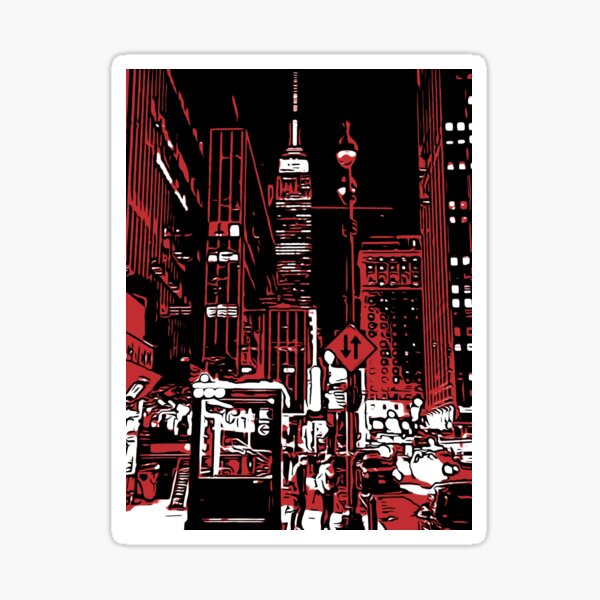 New York at night, Empire State Building Sticker