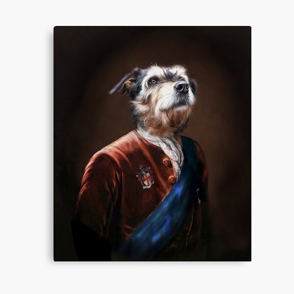 Dog Portrait - Dude Canvas Print