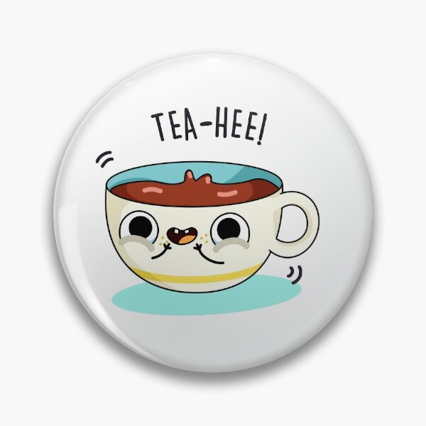 Item preview, Tea Hee Funny Tea Cup Puns  designed and sold by punnybone.