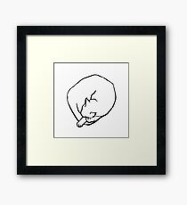 Sleeping Cat Framed Print
