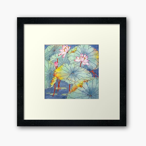 Lotus Glamour Framed Art Print