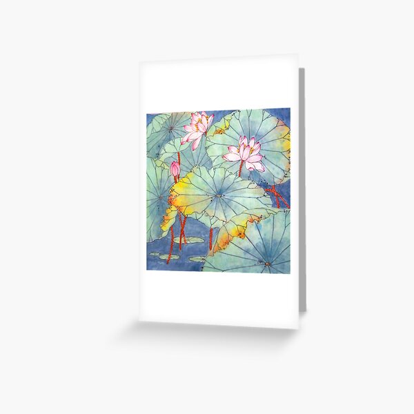 Lotus Glamour Greeting Card