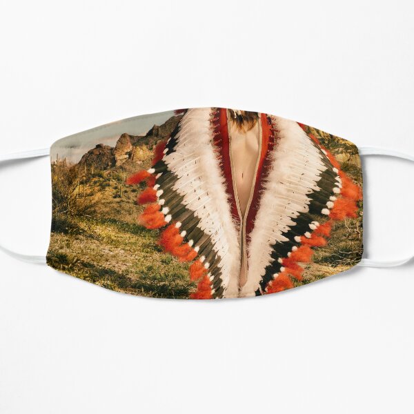 Adorned Feathered Nude 2714 - SurXposed - Classy Girl in Indian Headdress Costume Mask
