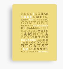 Strong Runner • Golden Canvas Print