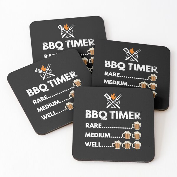 Item preview, BBQ Timer Funny Beer and Grilling Lover Gifts rare medium well done humor for men and women  designed and sold by alenaz.