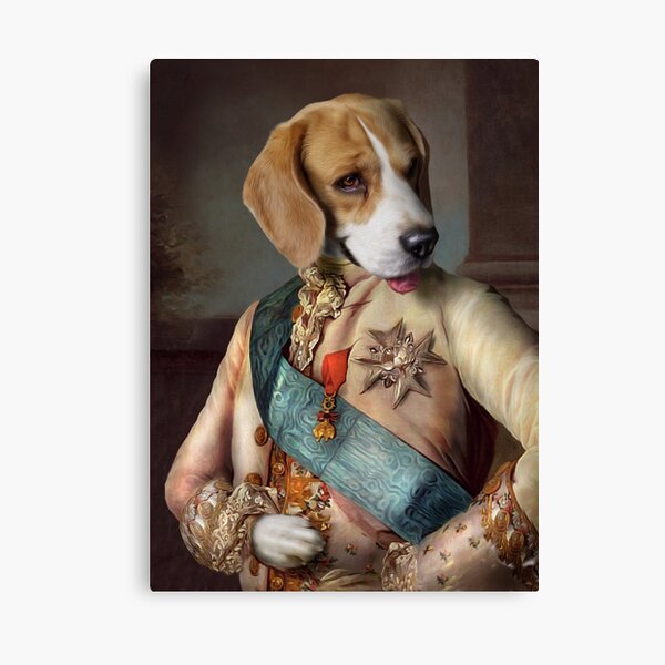 Beagle Dog Portrait - Louis Canvas Print