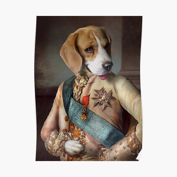 Beagle Dog Portrait - Louis Poster