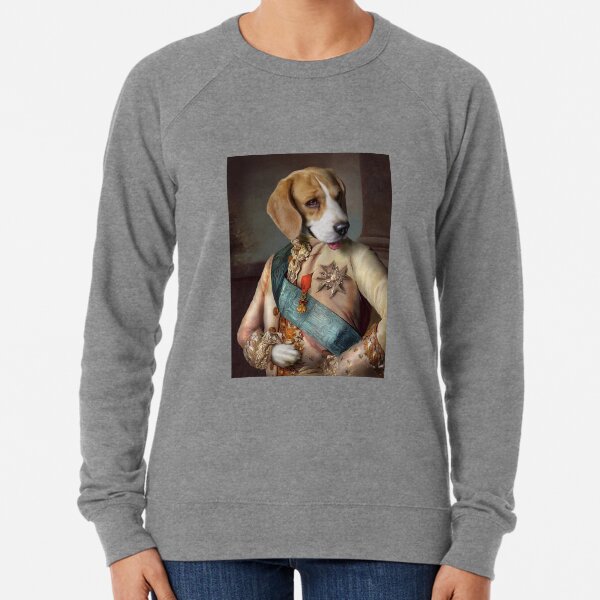 Beagle Dog Portrait - Louis Lightweight Sweatshirt