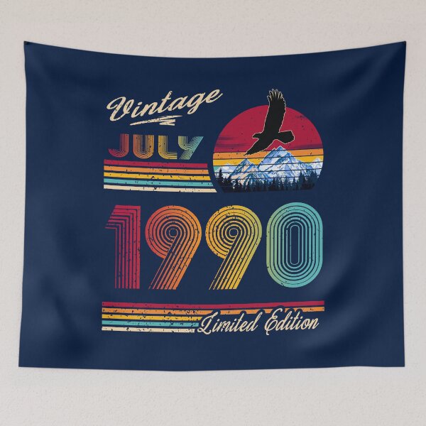 Item preview, Vintage July 1990 Birthday designed and sold by GreenSplash.