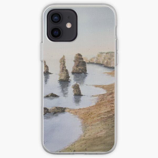 Watercolor. Twelve apostles, Australia iPhone Soft Case
