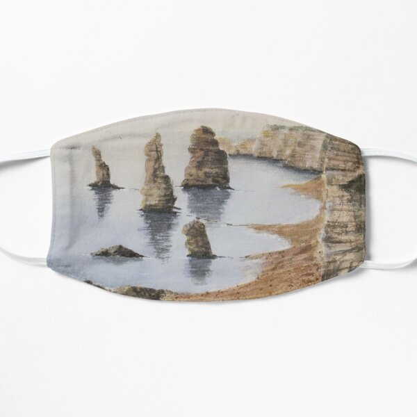 Watercolor. Twelve apostles, Australia Mask