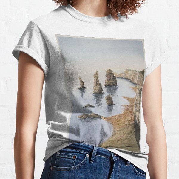 Watercolor. Twelve apostles, Australia Classic T-Shirt