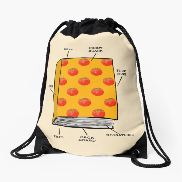 Book anatomy Drawstring Bag