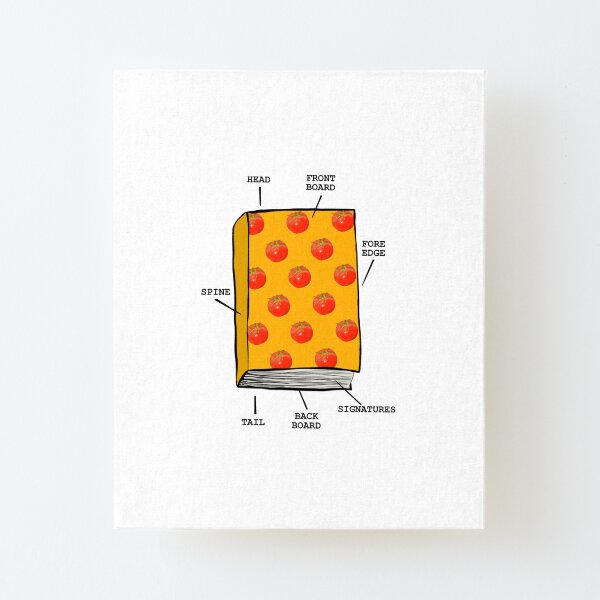 Book anatomy Canvas Mounted Print