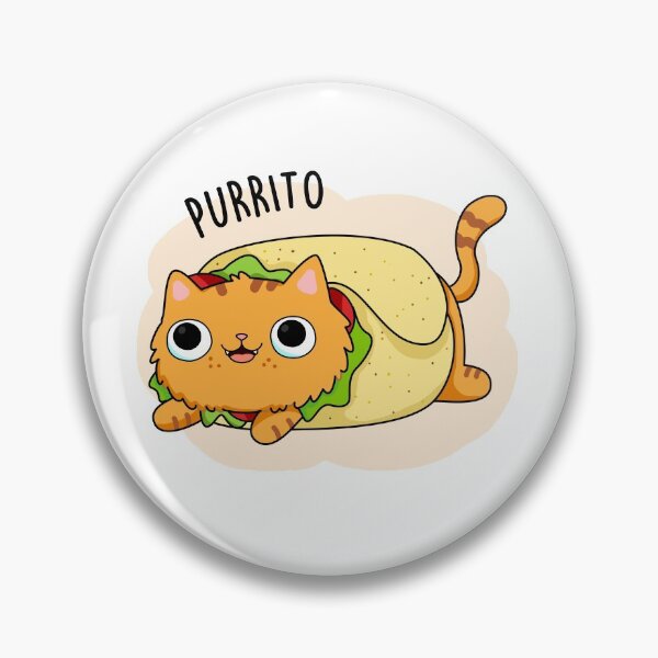 Item preview, Purrito Funny Kitty Cat Burrito Puns  designed and sold by punnybone.